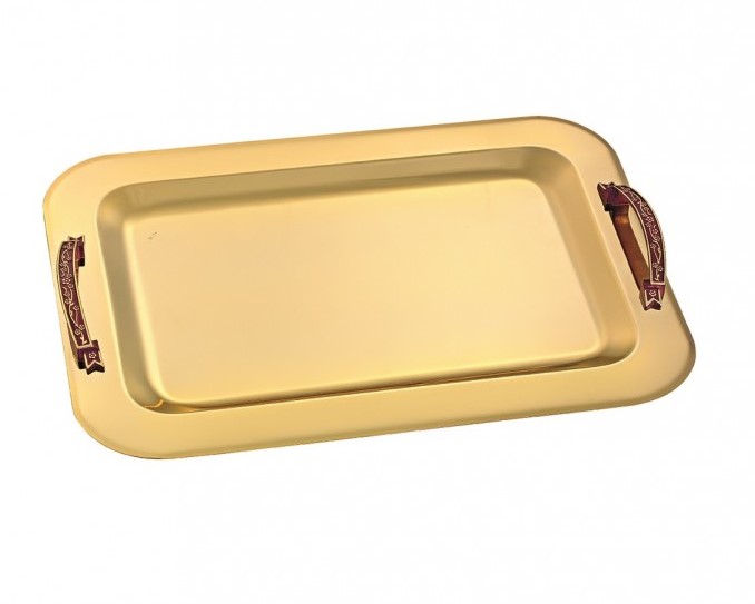 Δίσκος γάμου GOLD PLATE Size: 43x30cm ΚΔ2150