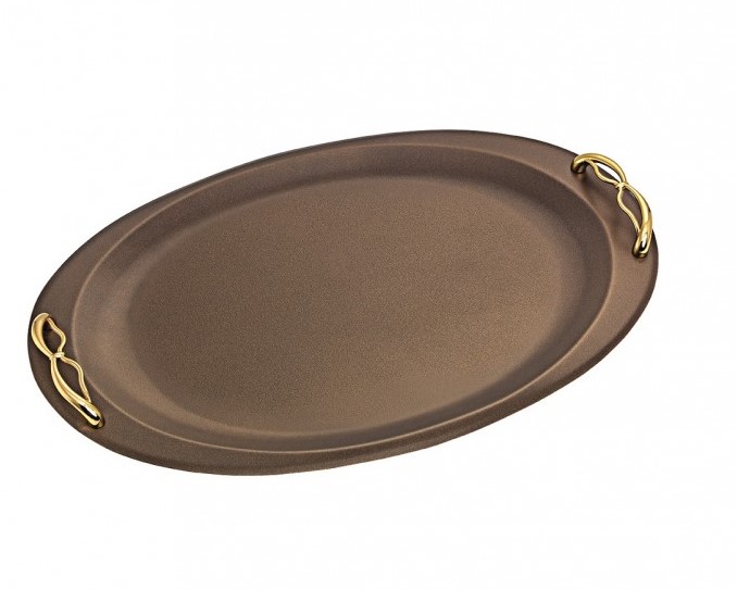 Δίσκος γάμου BROWN Size: 47x30cm ΚΔ2156