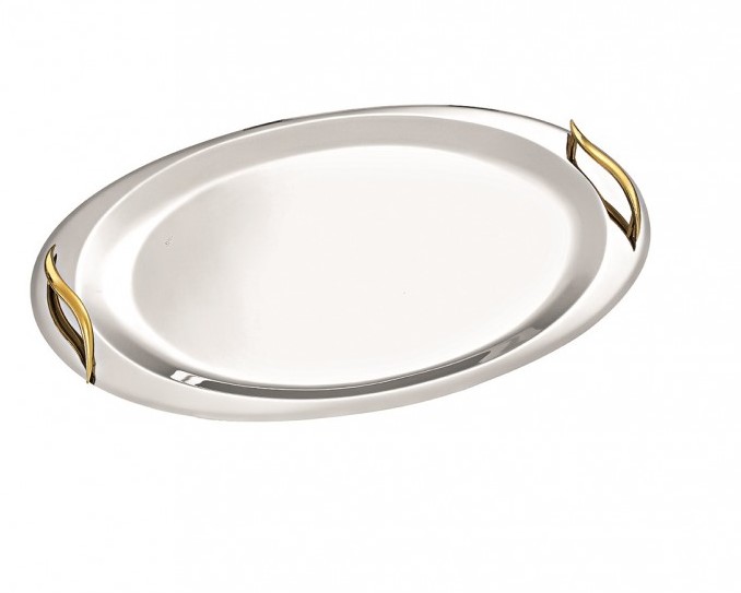 Δίσκος γάμου INOX Size: 47x30cm ΚΔ2158