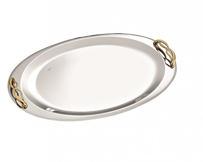 Δίσκος γάμου INOX Size: 47x30cm  ΚΔ2161