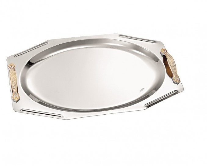 Δίσκος γάμου INOX Size: 41x27cm ΚΔ2202