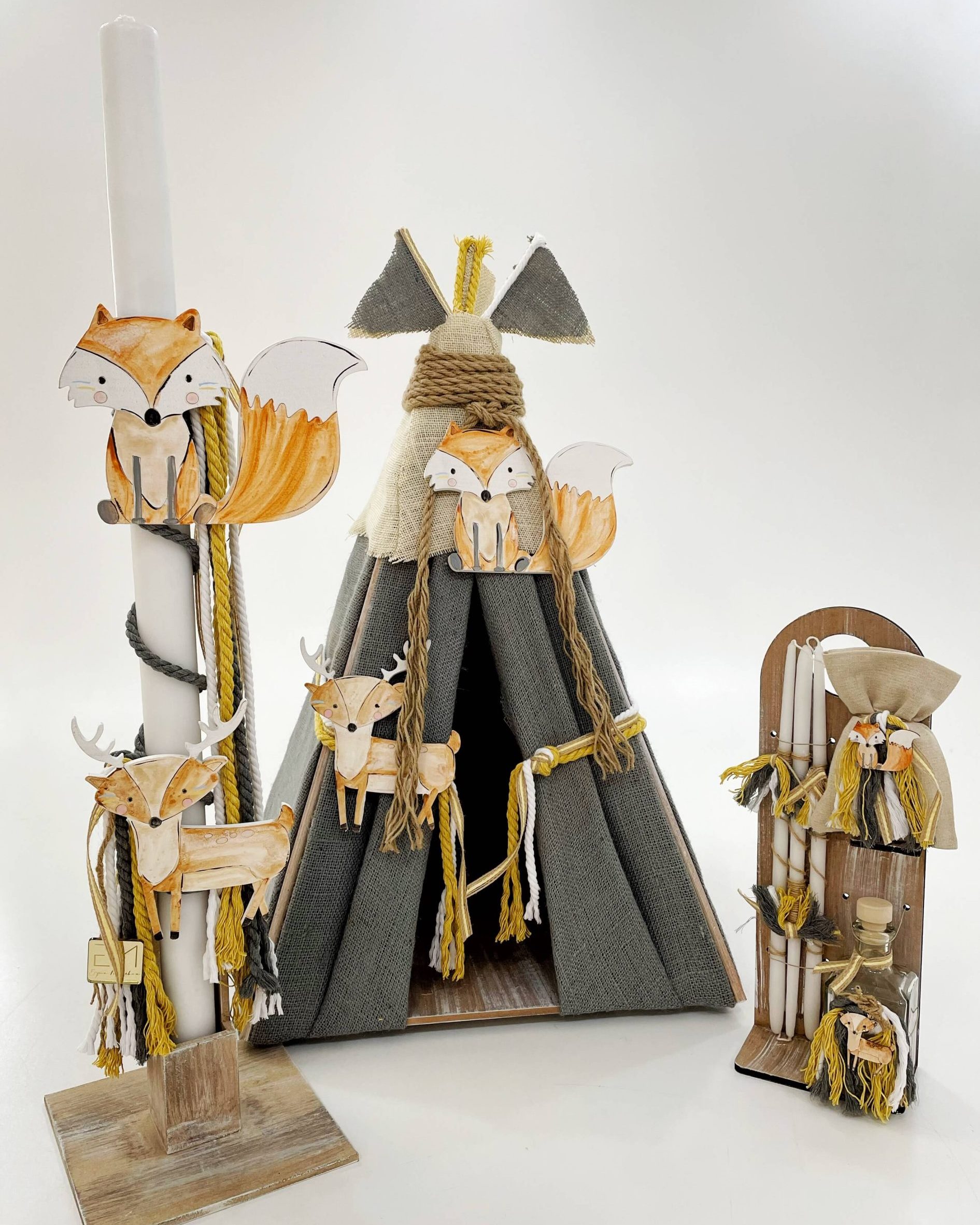 Βαπτιστικό Σετ Teepee Forest A18-066 Γκρι