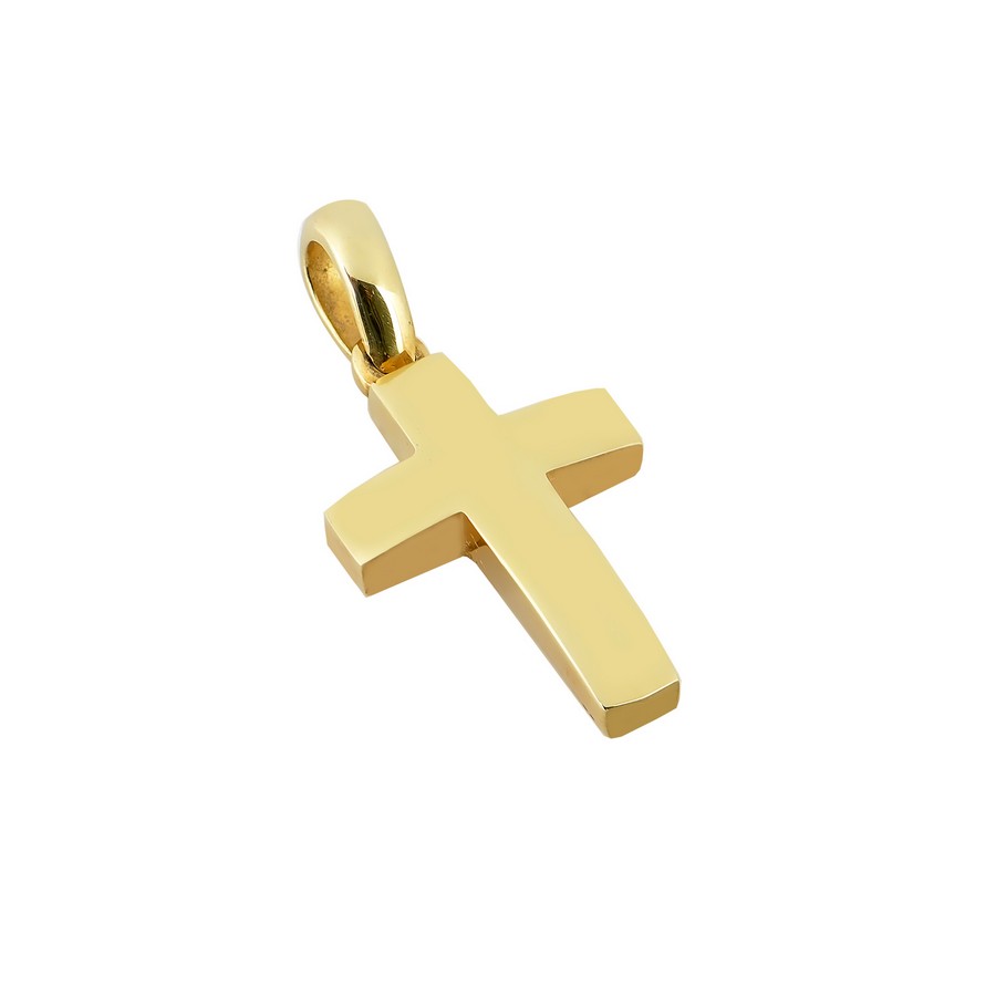 Σταυρός Βάπτισης για Αγόρι Χρυσός 14Κ (Μασίφ Χειροποίητος) ΑΣ072