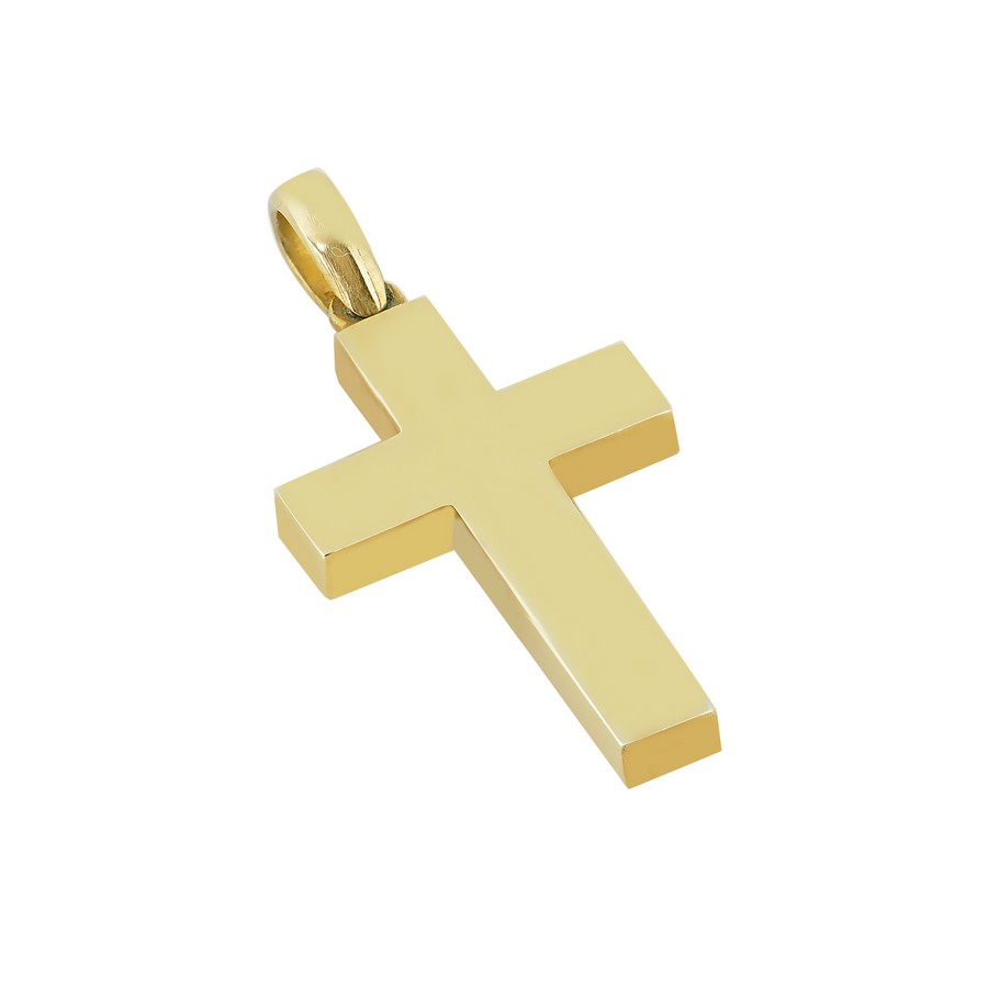 Σταυρός Βάπτισης για Αγόρι Χρυσός 14Κ (Μασίφ Χειροποίητος) ΑΣ073