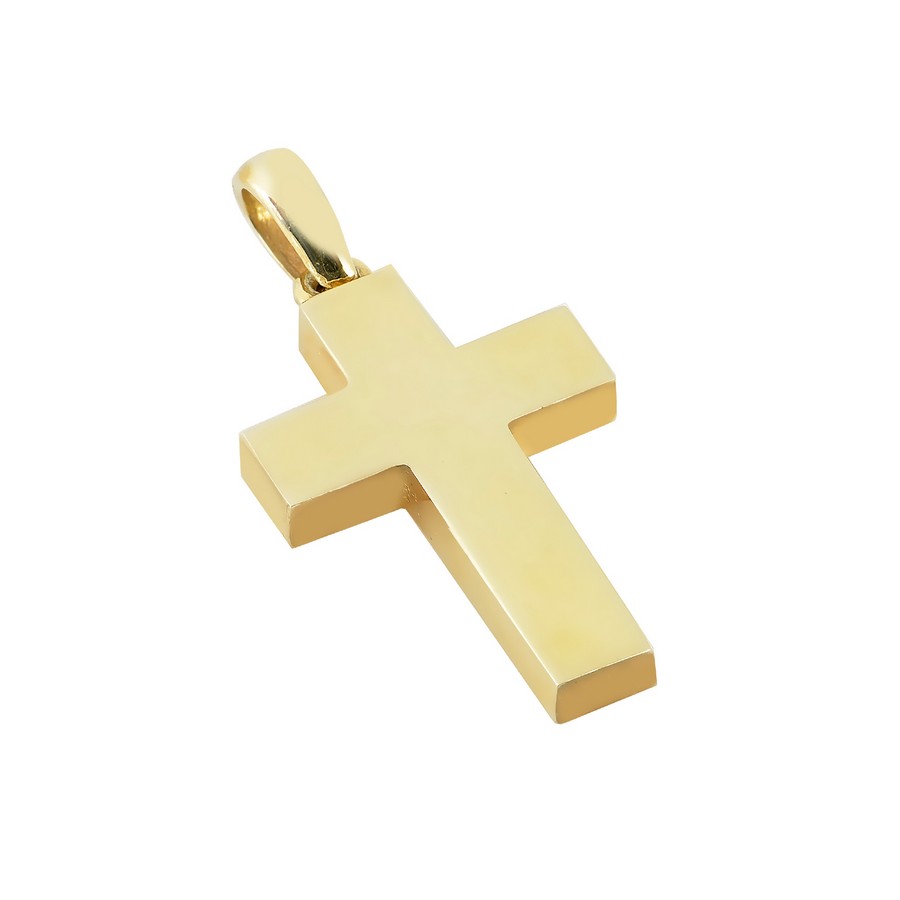 Σταυρός Βάπτισης για Αγόρι Χρυσός 14Κ (Μασίφ Χειροποίητος) ΑΣ075