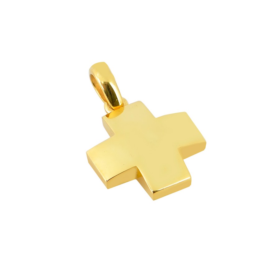Σταυρός Βάπτισης για Αγόρι Χρυσός 14Κ (Μασίφ Χειροποίητος) ΑΣ076
