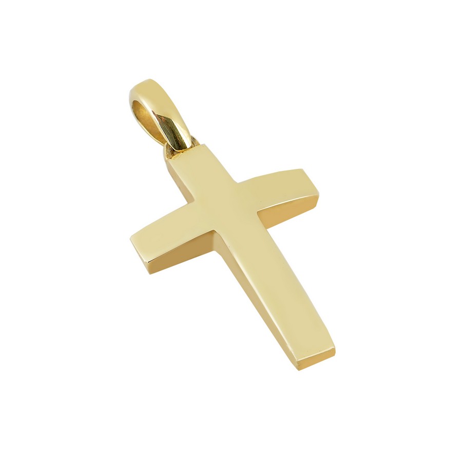 Σταυρός Βάπτισης για Αγόρι Χρυσός 14Κ (Μασίφ Χειροποίητος) ΑΣ080