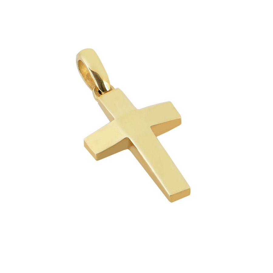 Σταυρός Βάπτισης για Αγόρι Χρυσός 14Κ (Μασίφ Χειροποίητος) ΑΣ086