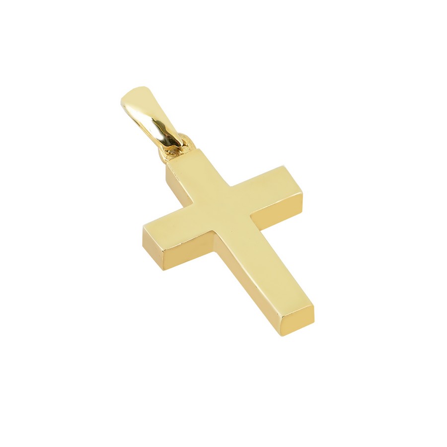 Σταυρός Βάπτισης για Αγόρι Χρυσός 14Κ (Μασίφ Χειροποίητος) ΑΣ087