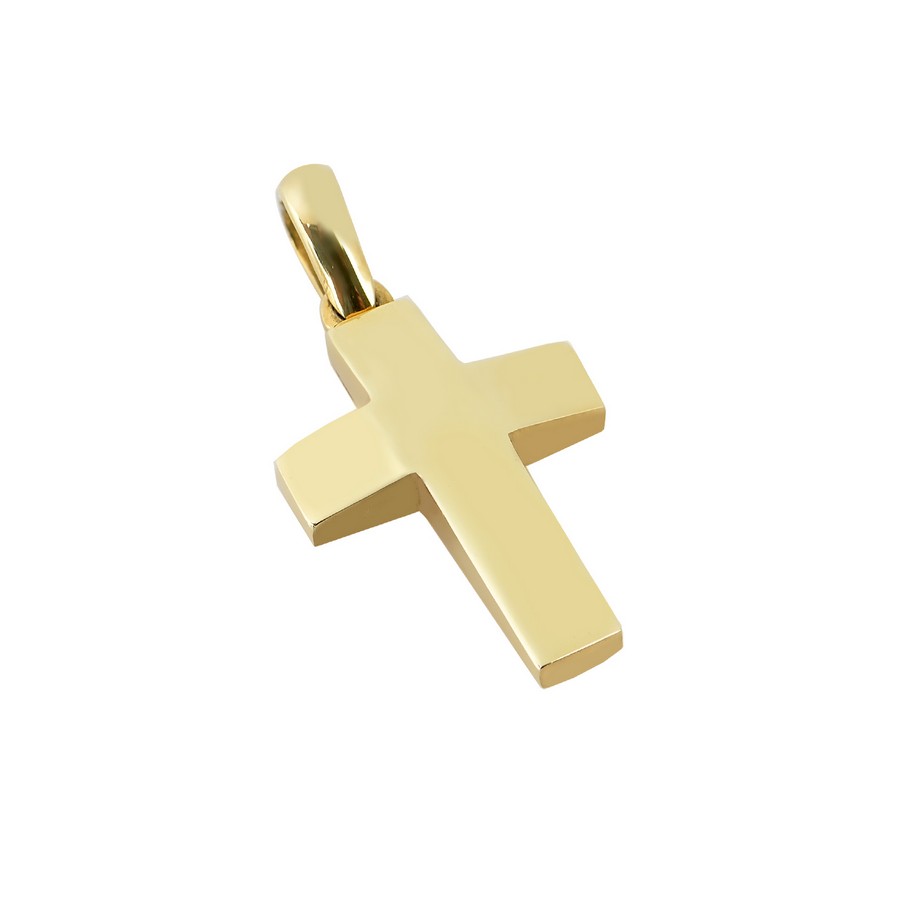 Σταυρός Βάπτισης για Αγόρι Χρυσός 14Κ (Μασίφ Χειροποίητος) ΑΣ088