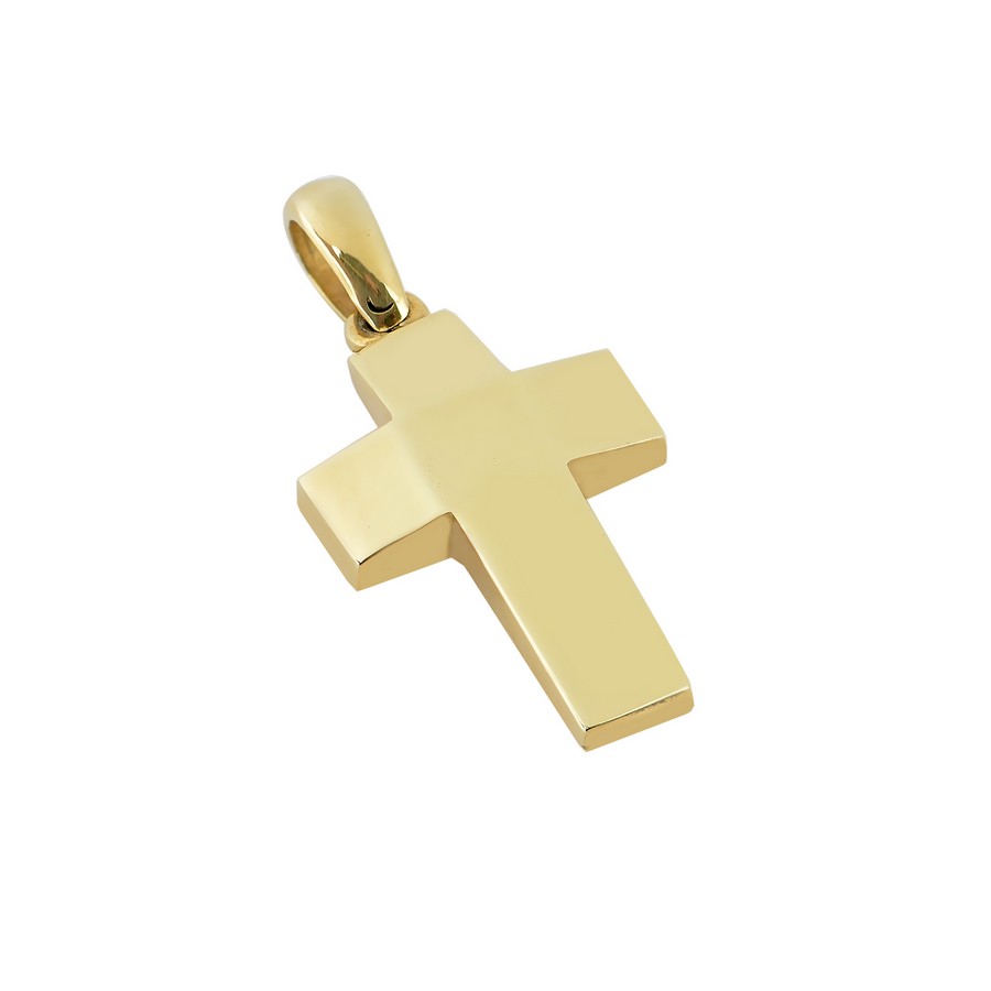 Σταυρός Βάπτισης για Αγόρι Χρυσός 14Κ (Μασίφ Χειροποίητος) ΑΣ090