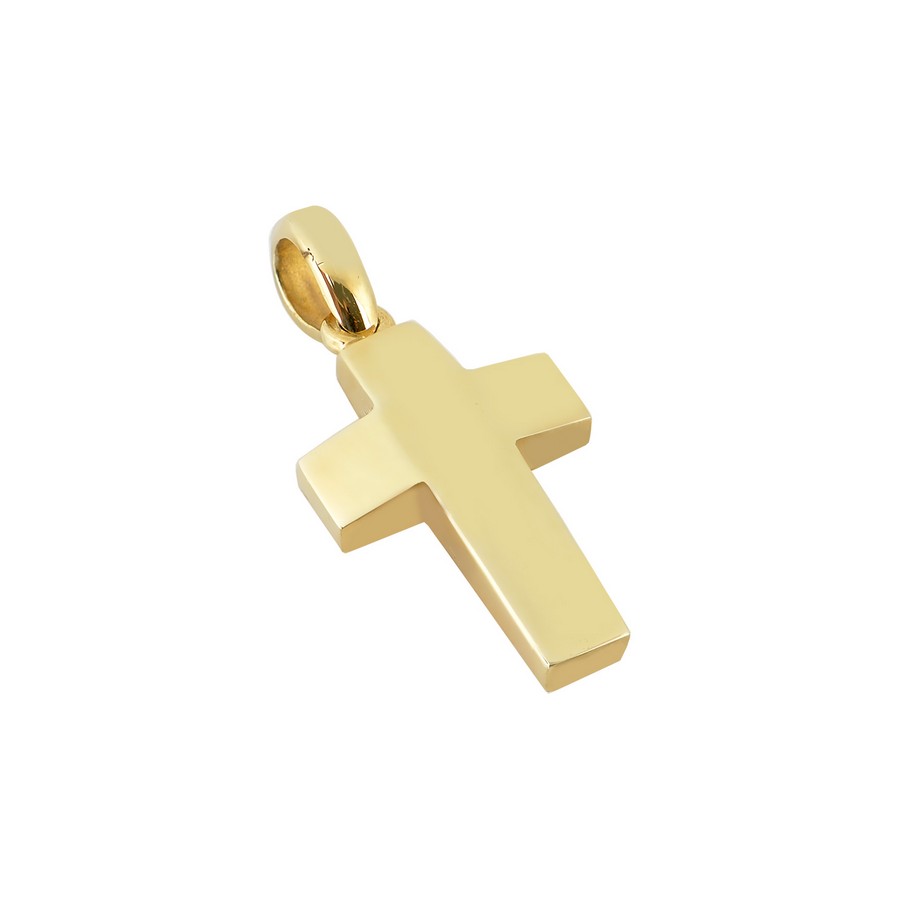Σταυρός Βάπτισης για Αγόρι Χρυσός 14Κ (Μασίφ Χειροποίητος) ΑΣ107