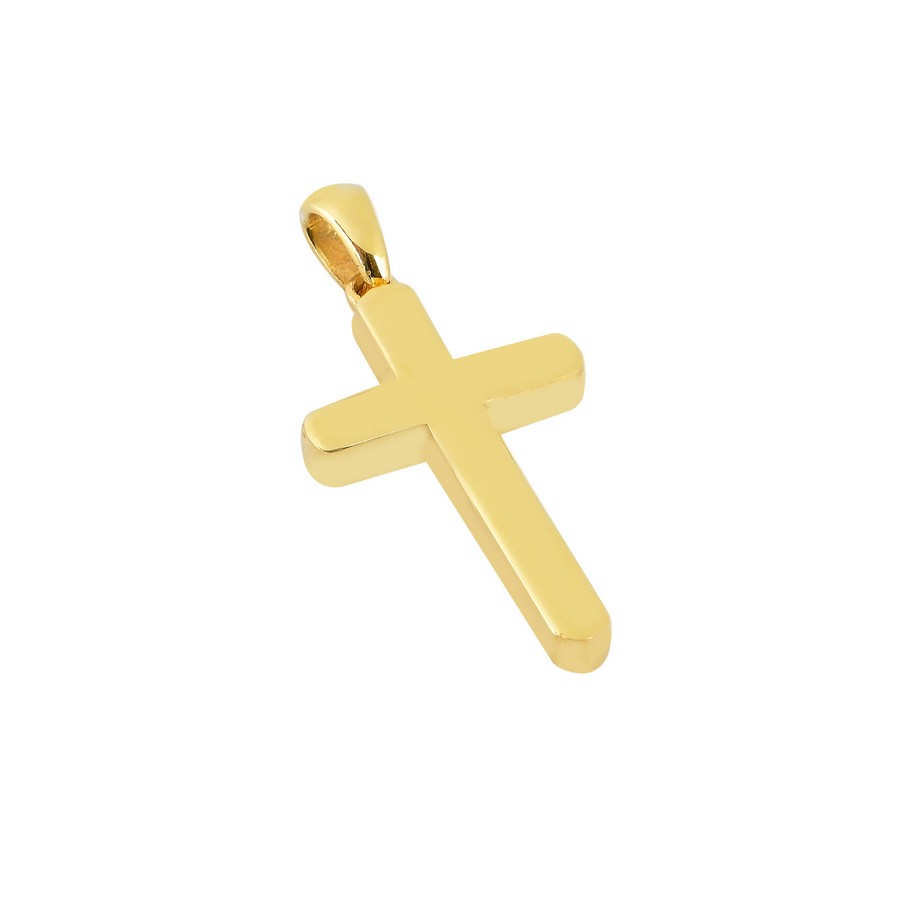Σταυρός Βάπτισης για Αγόρι Χρυσός 14Κ (Μασίφ Χειροποίητος) ΑΣ113