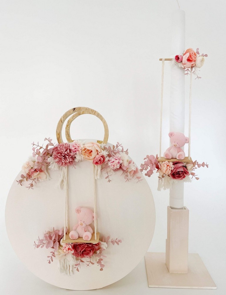 Σετ Βάπτισης Pink Bear Doll  K23-006