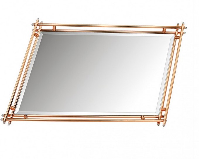 Δίσκος γάμου καθρέπτης ΚΔ 1070 ΧΡΩΜΑ ΡΟΖ ΧΡΥΣΟ