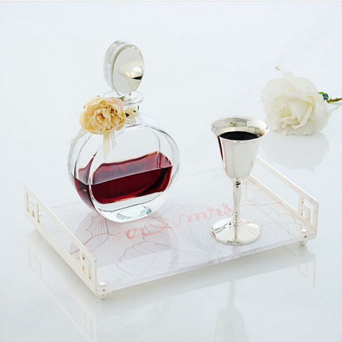 Σετ Γάμου 3τμχ Κρυστάλλινο Επάργυρο WS10036