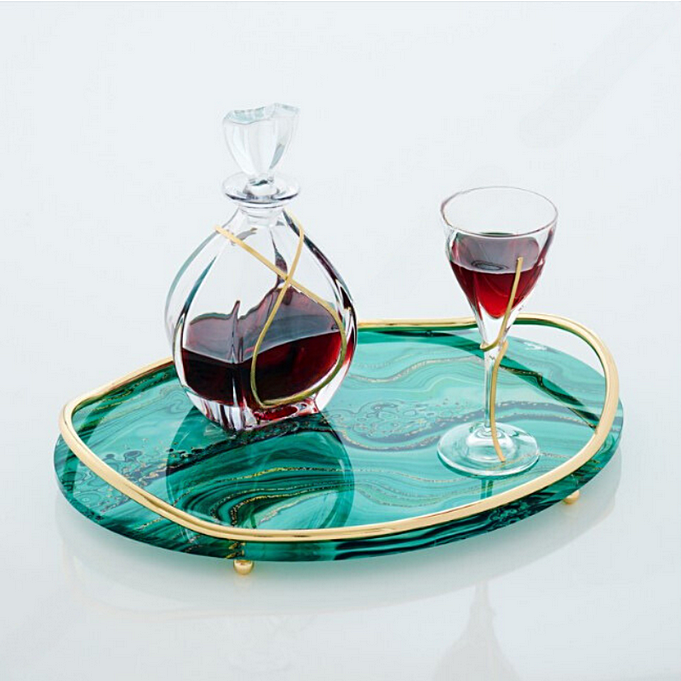 Σετ Γάμου 3τμχ Κρυστάλλινο Επίχρυσο WS10035