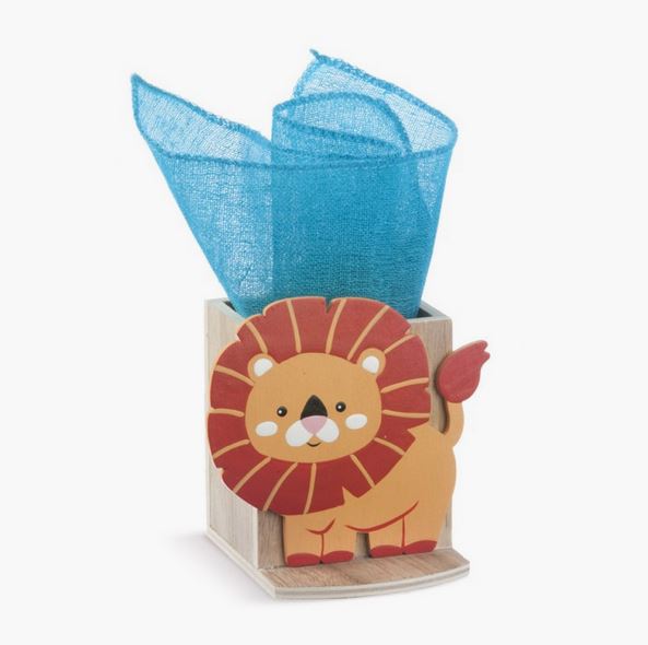 Ξύλινη μολυβοθήκη λιοντάρι 152002