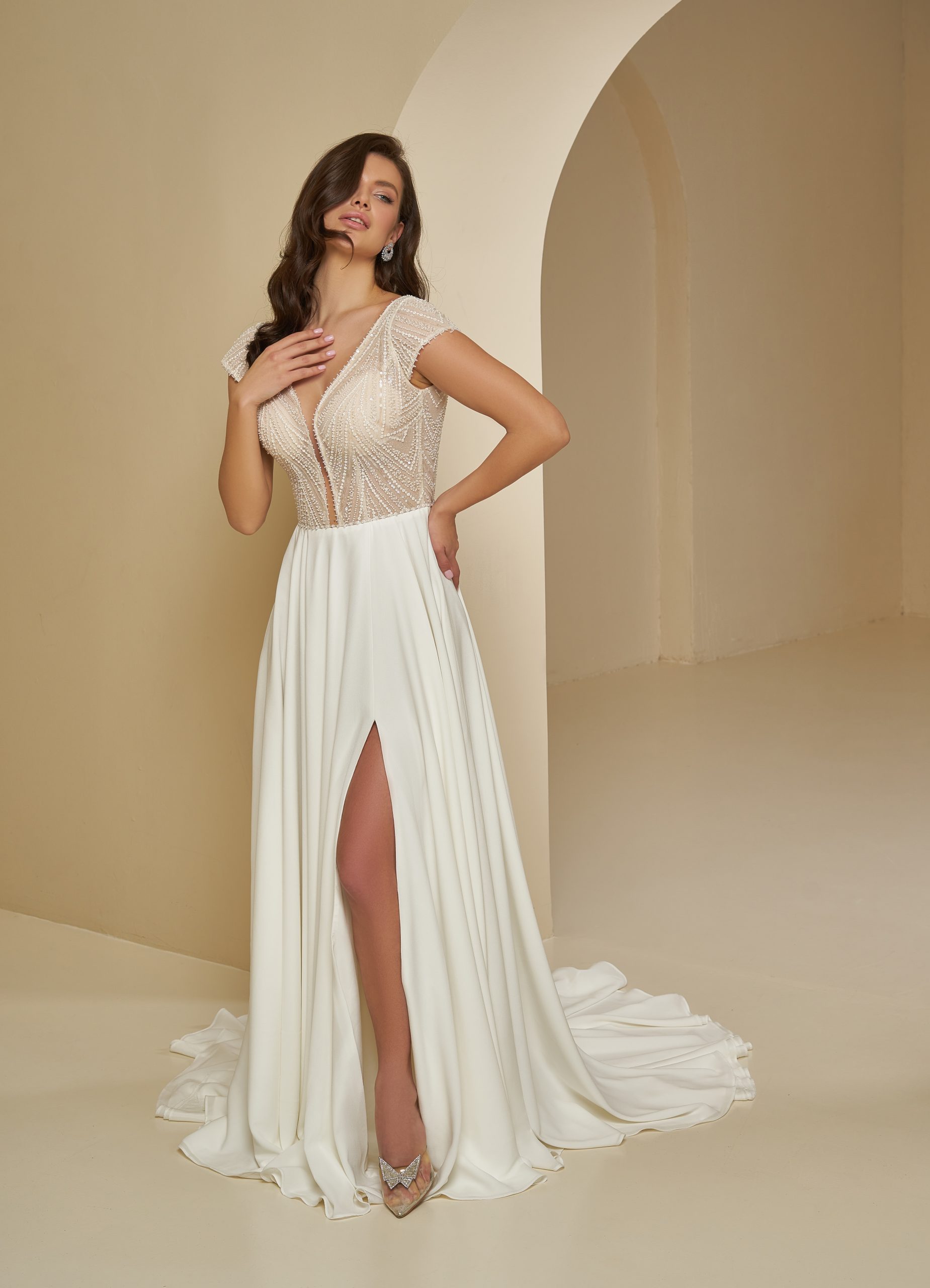 Νυφικό plus size Ibiza