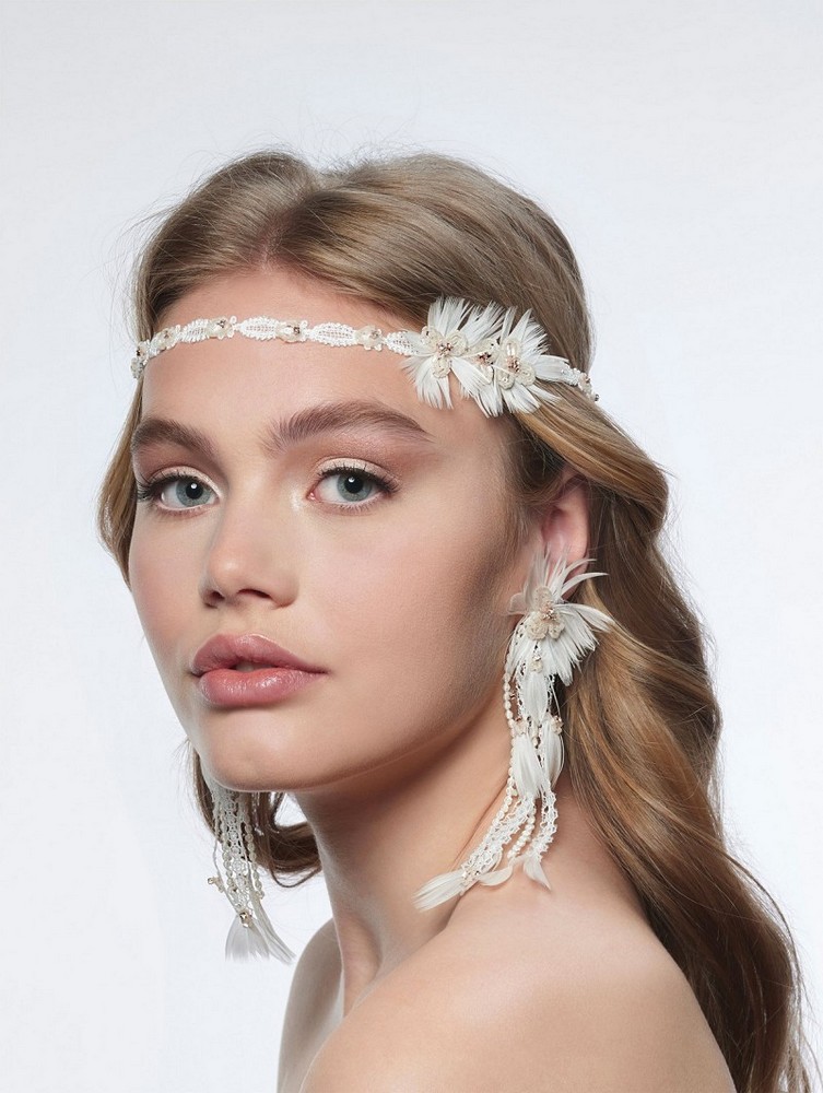 Δαντελένιο κορδόνι μαλλιών με λουλούδια BB-8607 Δαντελένιο κορδόνι μαλλιών με λουλούδια BB-8607 - Image 1