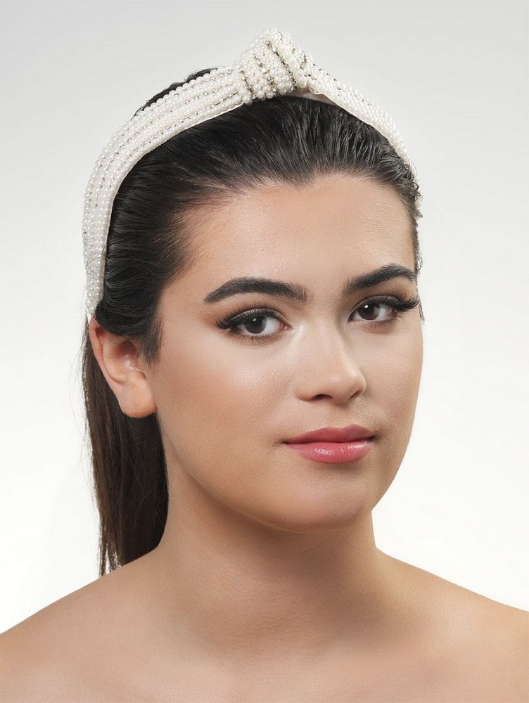 Στέκα μαλλιών με πέρλες και στρας BB-674 Στέκα μαλλιών με πέρλες και στρας BB-674 - Image 1