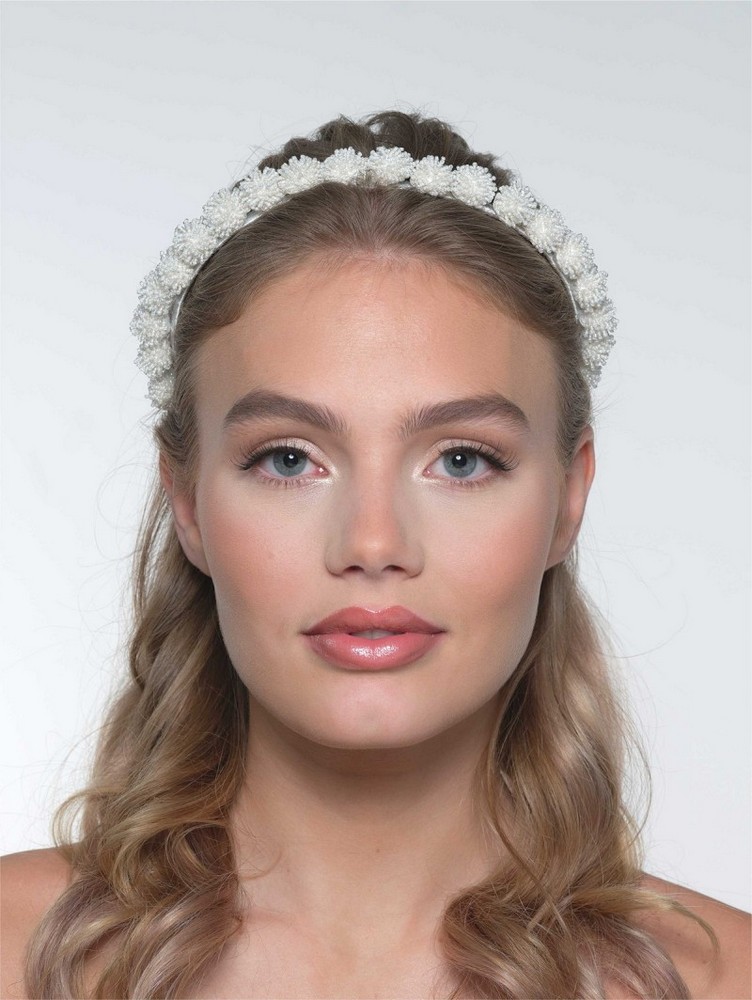 Στέκα μαλλιών με χάντρες BB-292