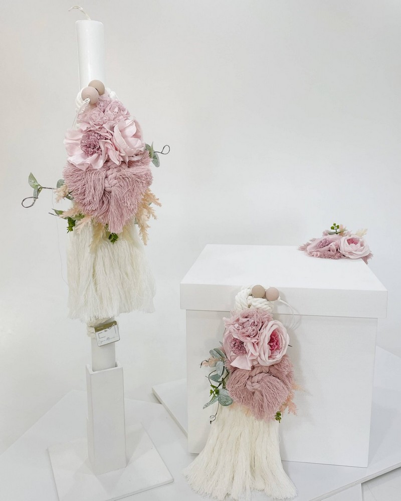 Σετ βάπτισης Flowers And Pampas K22-058