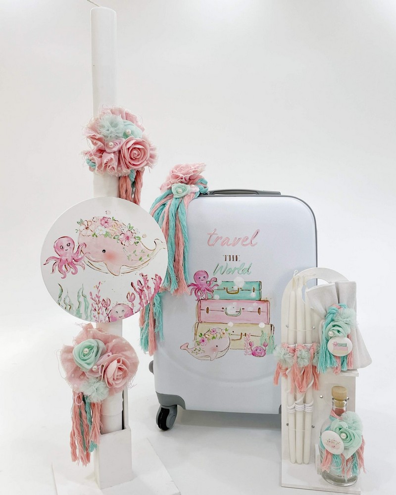 Σετ βάπτισης Travel The Pink Sea K24-014
