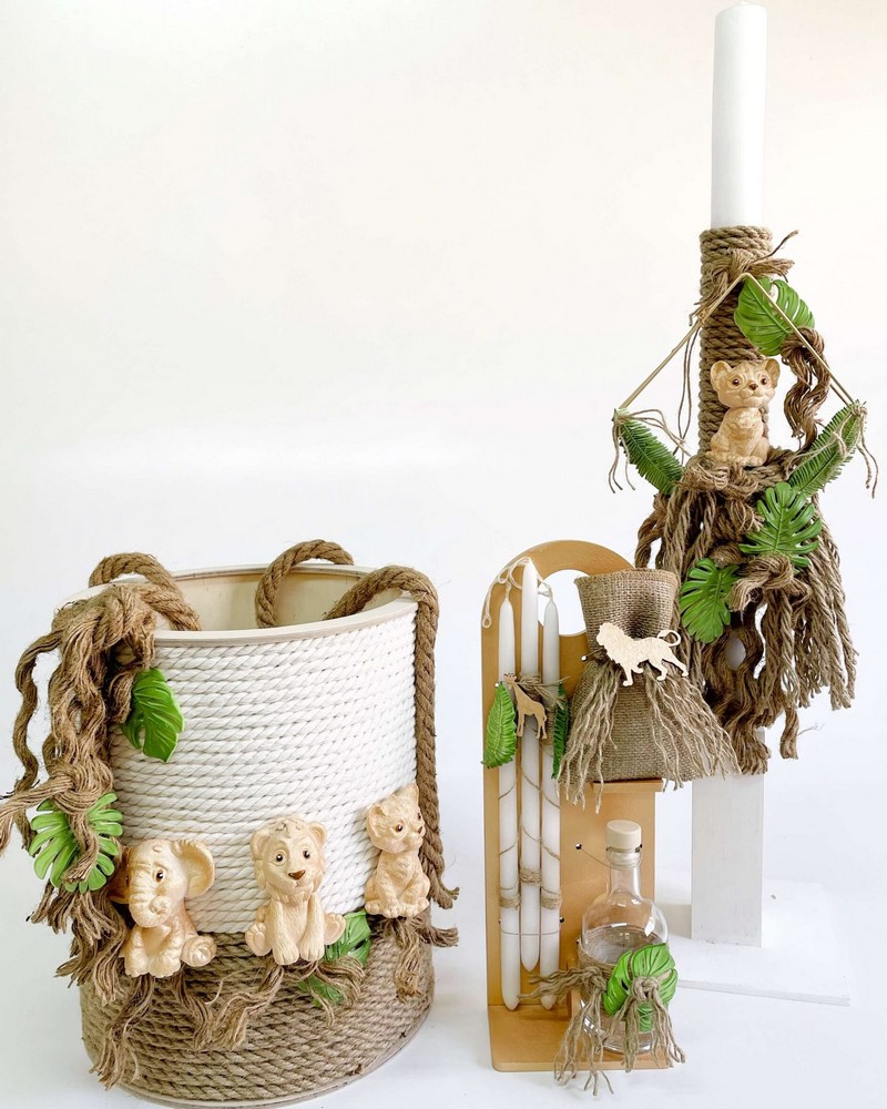 Σετ Βάπτισης Gold Wild Basket A24-034