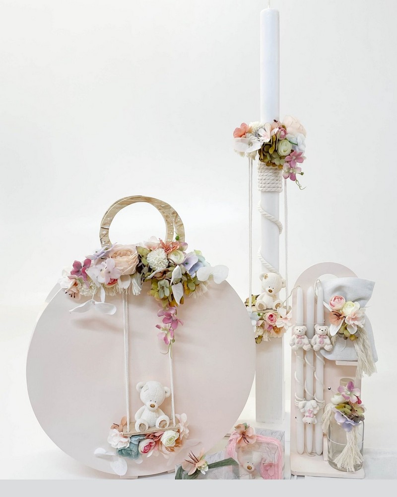 Σετ Βάπτισης Spring Teddy Bag K24-022