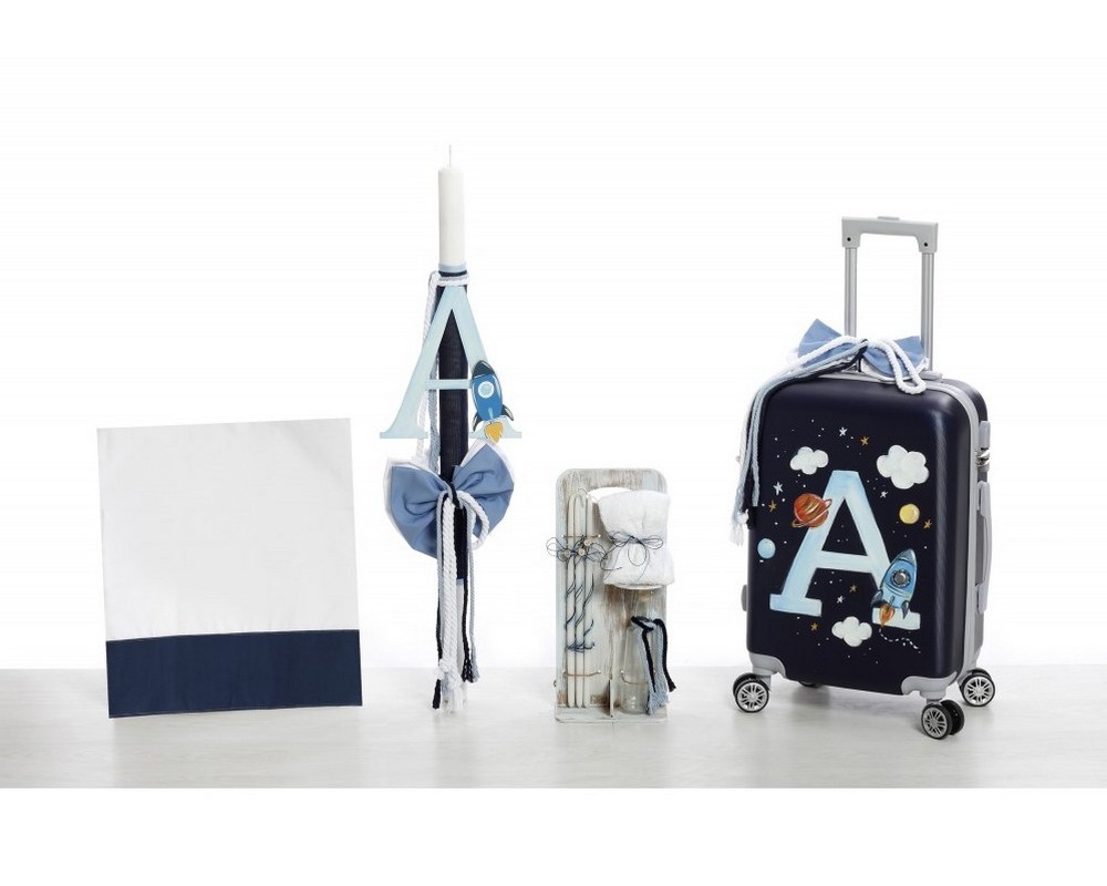 Σετ βάπτισης ΣΔΣ-2409 Μονόγραμμα