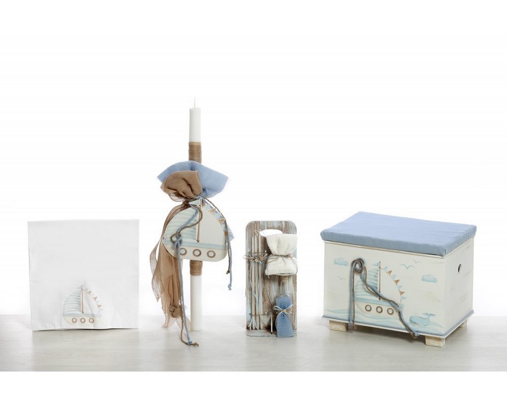 Σετ βάπτισης ΣΚΒ-2415 Καράβι