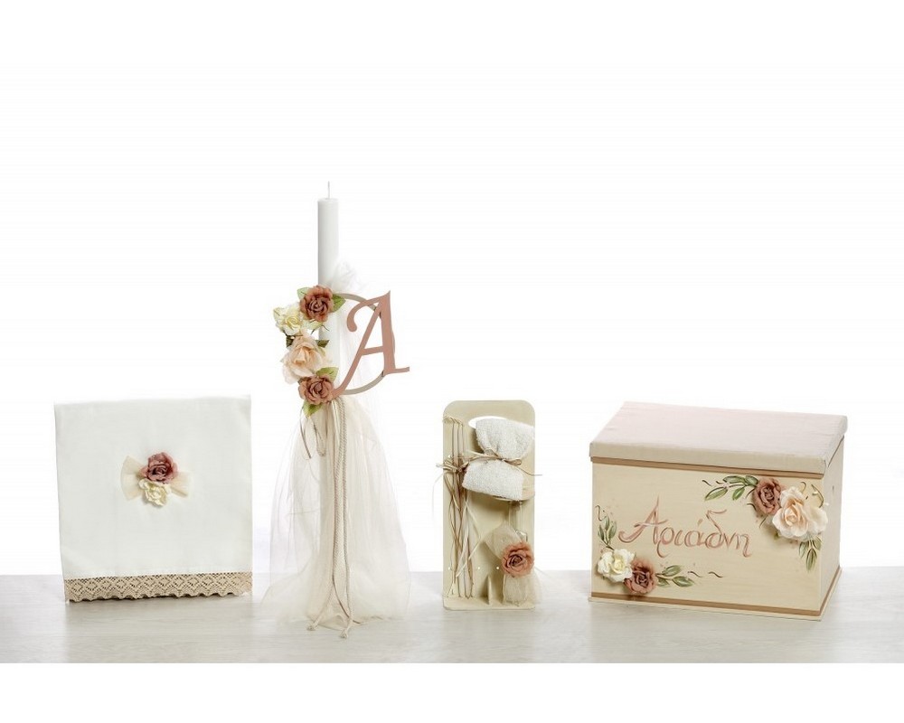 Σετ βάπτισης ΣΚΒ-2422 Λουλούδια