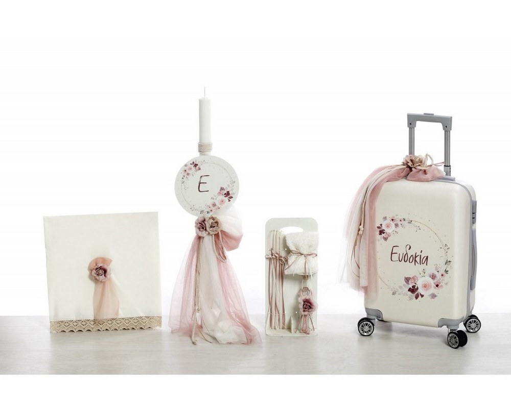 Σετ βάπτισης ΣΚΒ-2451 Λουλούδια