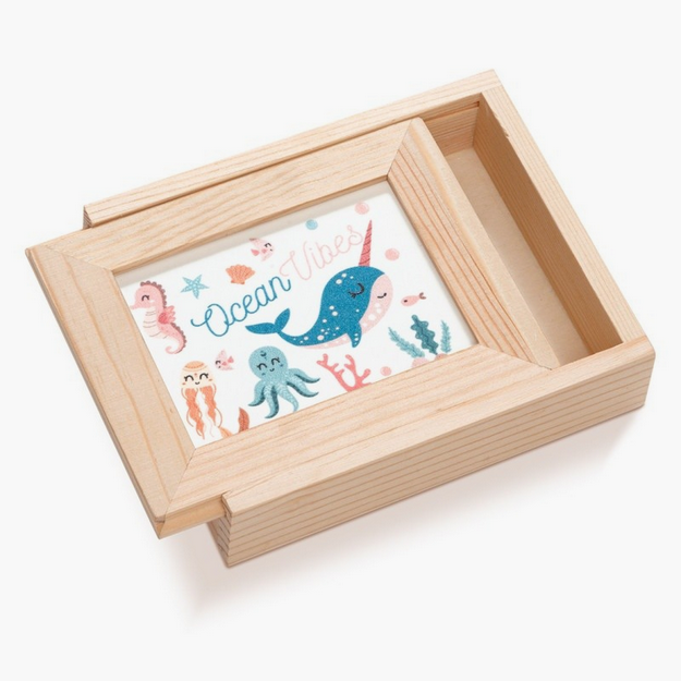 Ξύλινη Κασετίνα με κορνίζα Plexi ΚΩΔ.01753002