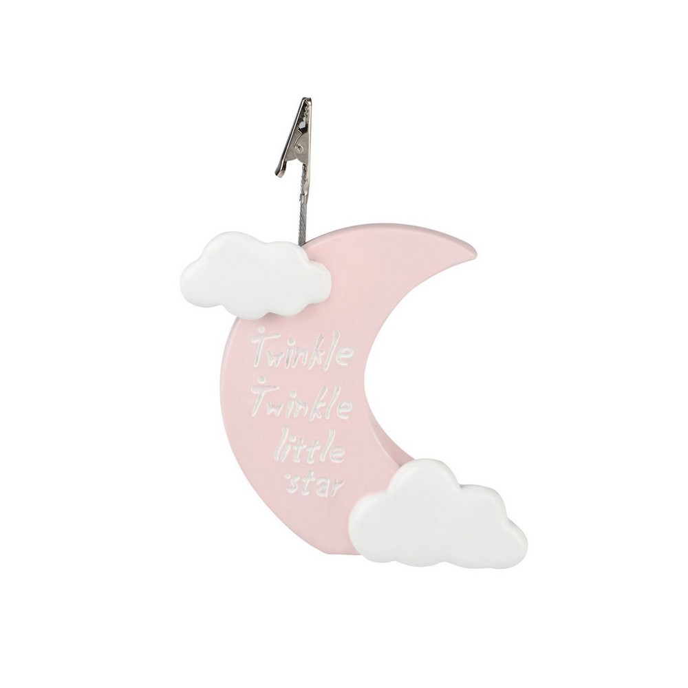 Φεγγάρι Ροζ & Κίτρινο με Ευχή Κλιπ (σετ των 2) 1028Β Ύψος: 14cm x Πλάτος: 6cm