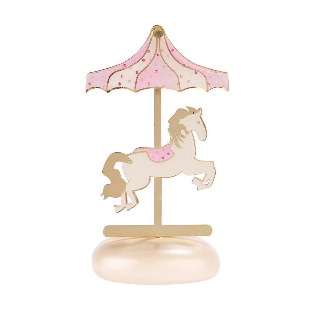 Καρουσέλ Ροζ σε Βότσαλο 2404Β Ύψος: 13.8cm x Πλάτος: 7.6cm