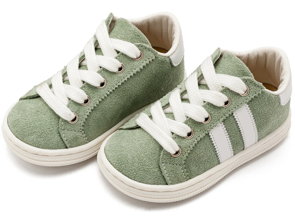 Δετά Δίχρωμα Σνίκερς BS3086 Μέντα Λευκό