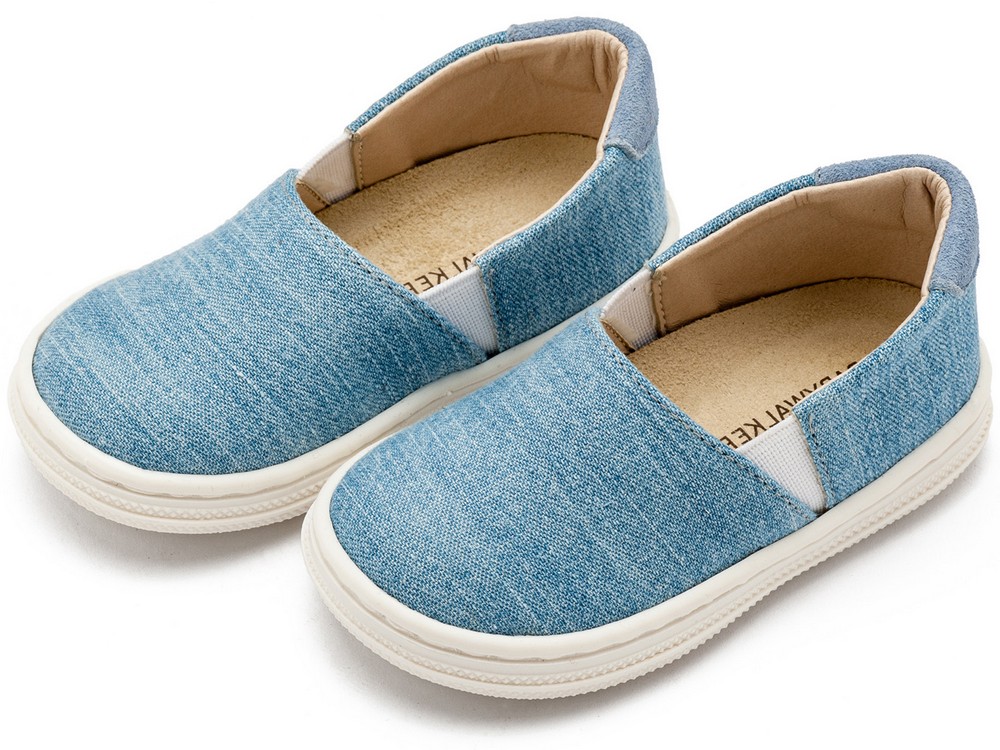 Υφασμάτινa Loafers BS3089 Σιέλ