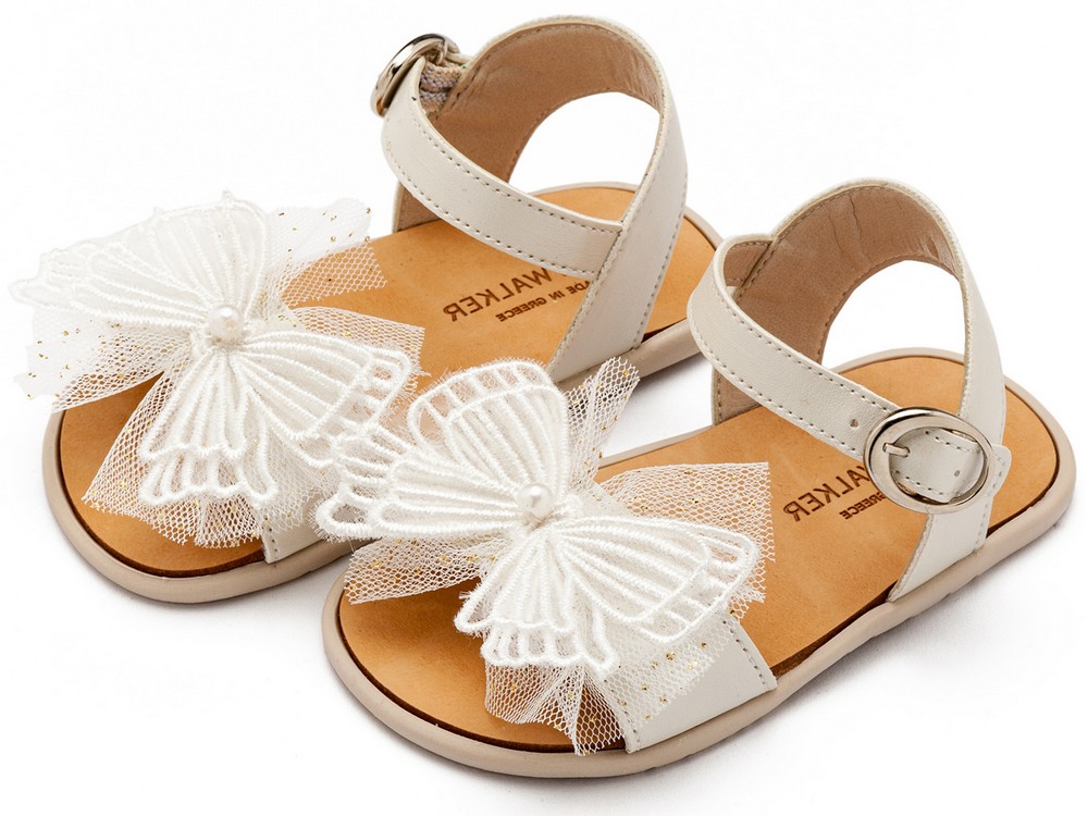 Πέδιλο με Διακοσμητικό Πεταλούδα BS3591 Εκρού