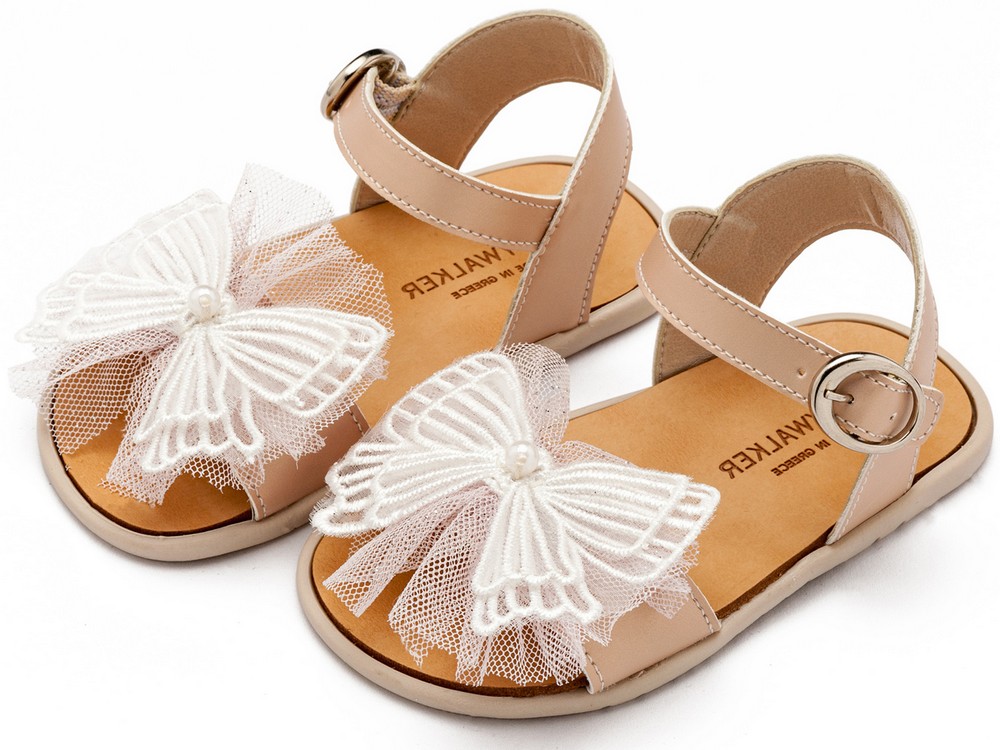 Πέδιλο με Διακοσμητικό Πεταλούδα BS3591 Nude