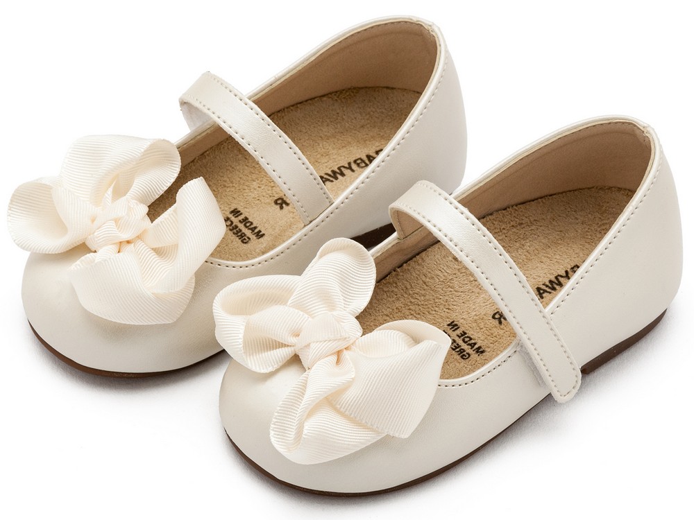 Γοβάκι με Gros Grain Φιόγκο BS3595 Εκρού