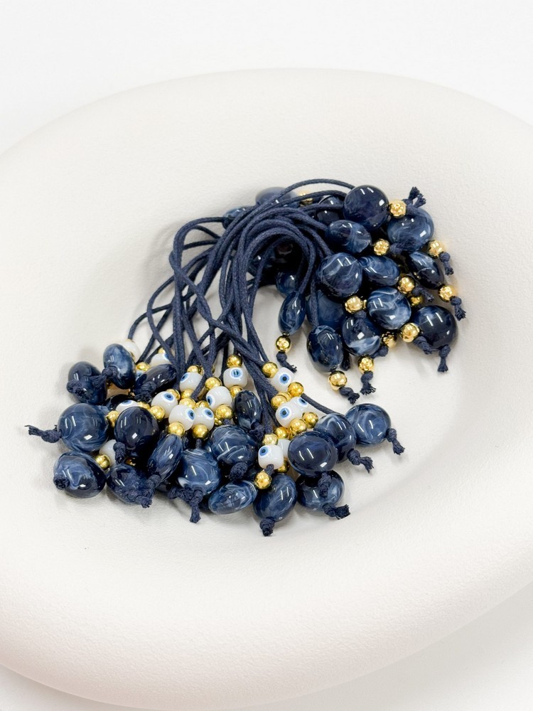 Μαρτυρικό μπεγλέρι με επιχρυσωμένο σταυρό,μάτι και χάντρες με νερά G64 (50τμχ)