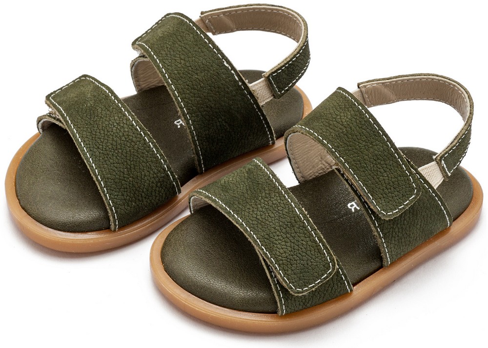 Δερμάτινο Σανδάλι GR0112 Χακί