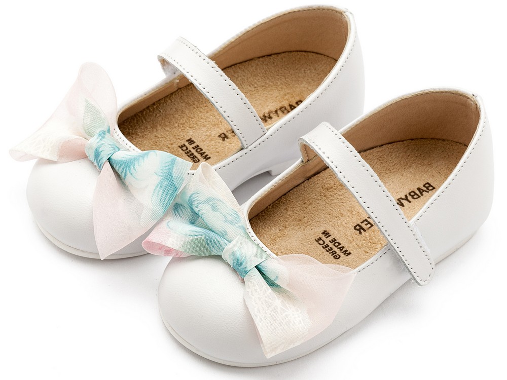 Γοβάκι Μονή Μπαρέτα Χρατς με Φιογκάκι BW4865 Φλοράλ