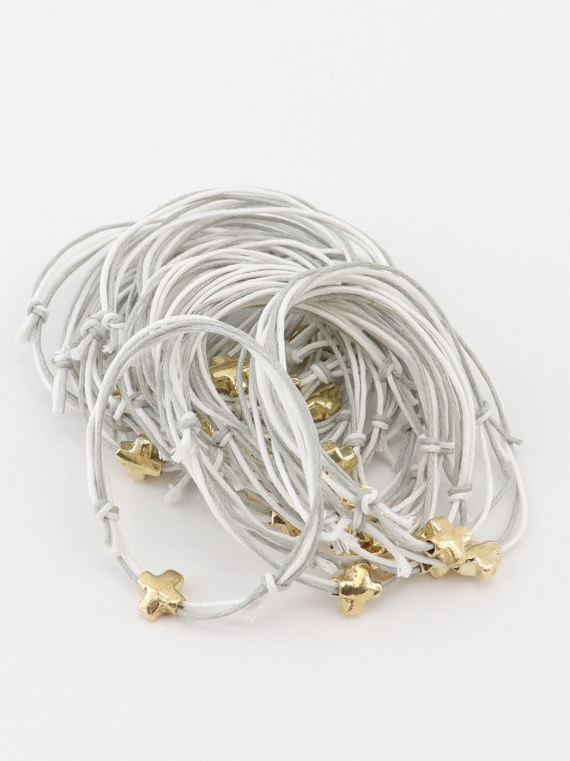 Μαρτυρικό βραχιόλι γκρι (50τμχ) E605.03