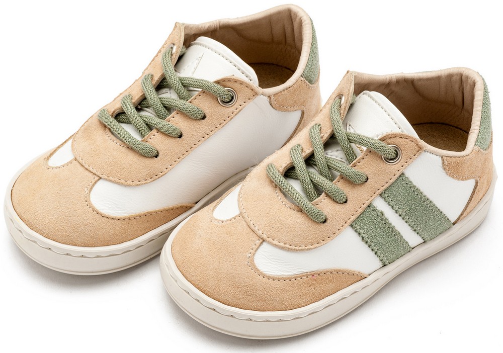 Δίχρωμο Δετό Sneaker EXC5296 Μπεζ Μέντα