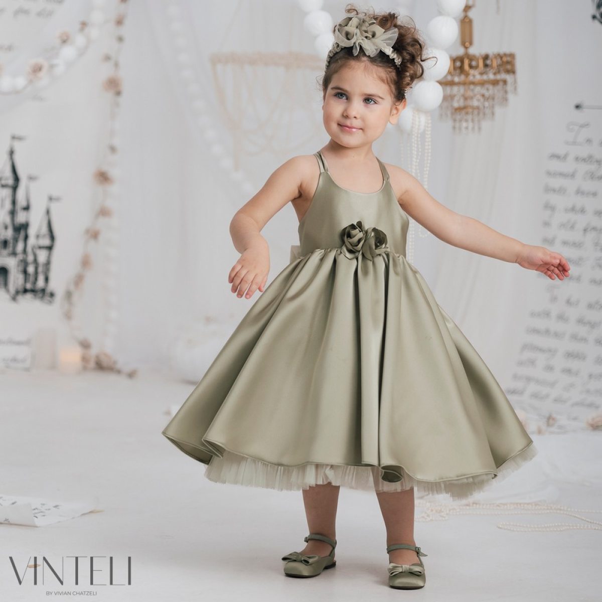 Βαπτιστικό Ρούχο VinteLi EXC6402-βεραμάν