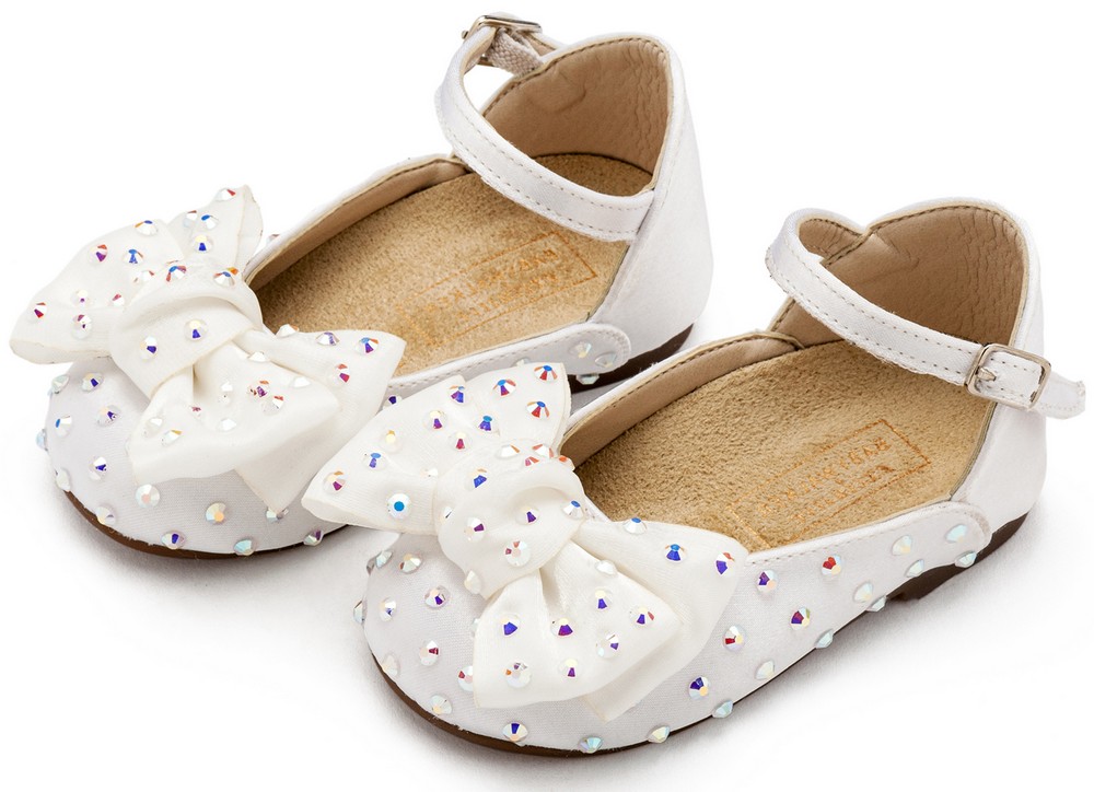 Γοβάκι Satin με Φιόγκο LU6121 Λευκό