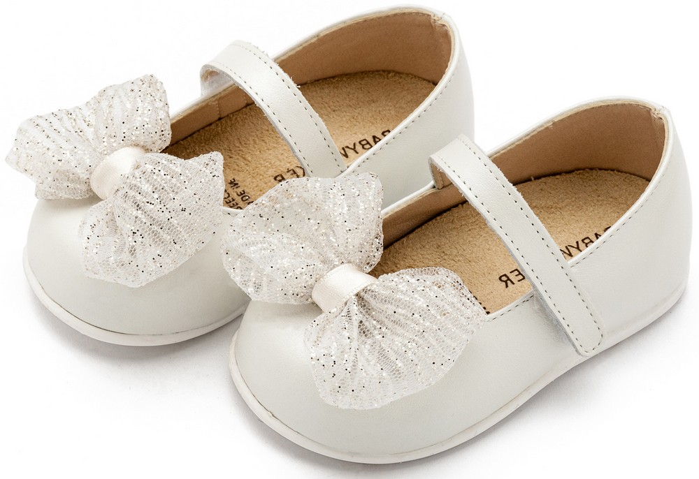 Γοβάκι  Μονή Μπαρέτα με Φιόγκο PRI2639 Εκρού